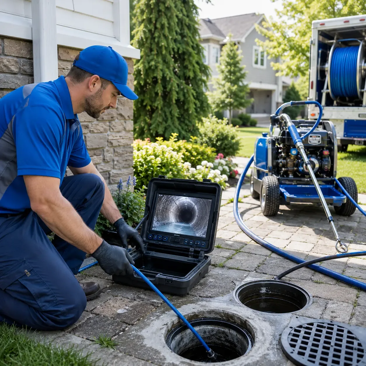 Outdoor drain cleaning professionals serving Franklin, NY