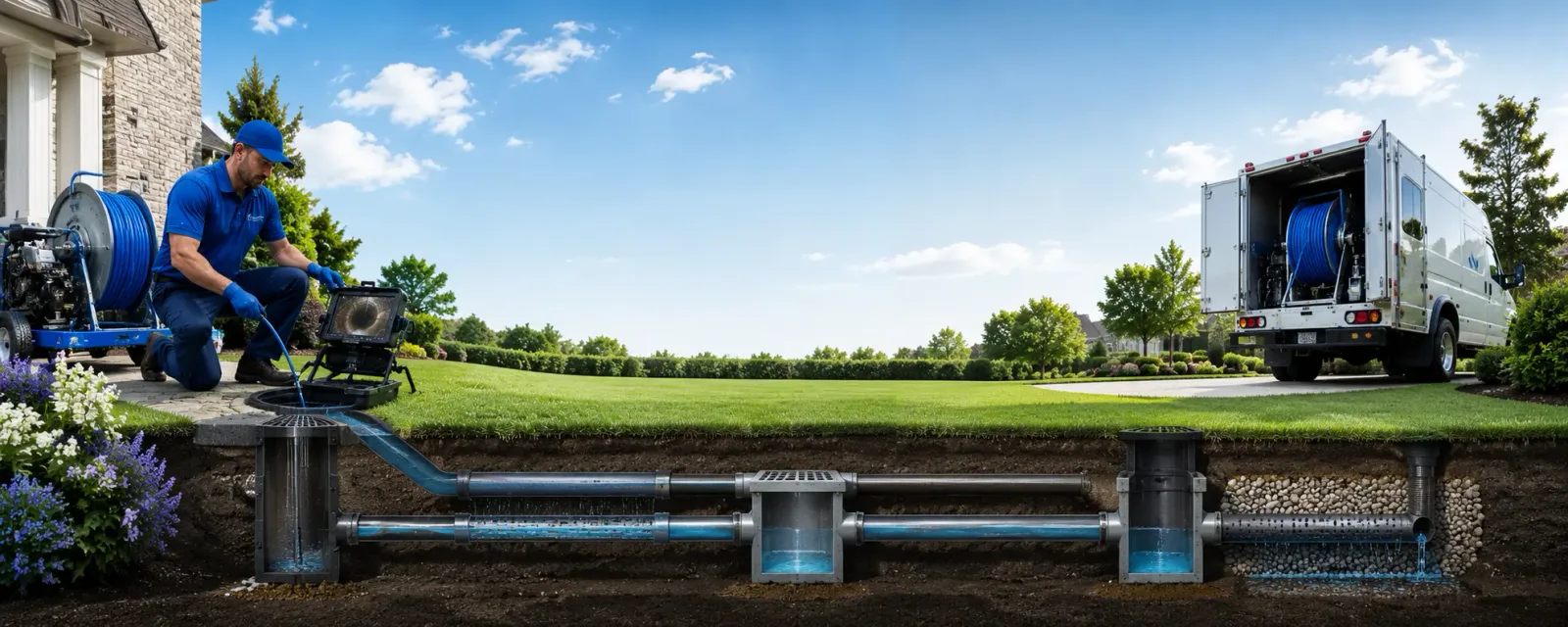 Outdoor drain cleaning information for Franklin, NY